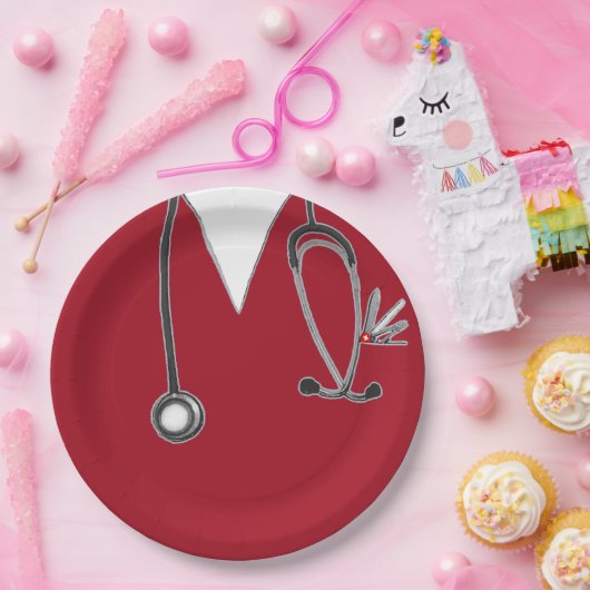 Papiertafel für Krankenversicherer Pappteller (Party)