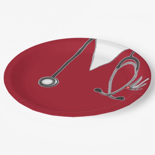 Papiertafel für Krankenversicherer Pappteller (Schrägansicht)