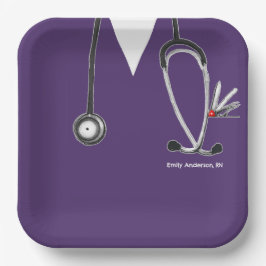 Papiertafel für Krankenversicherer Pappteller