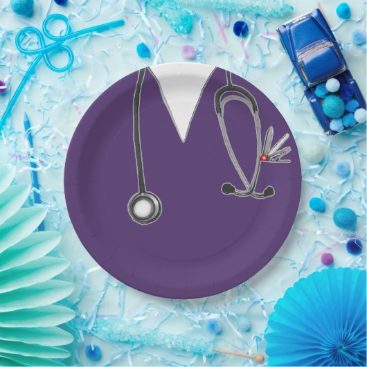 Papiertafel für Krankenversicherer Pappteller (Party)