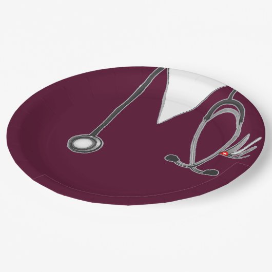 Papiertafel für Krankenversicherer Pappteller (Schrägansicht)