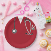 Papiertafel für Krankenversicherer Pappteller (Party)