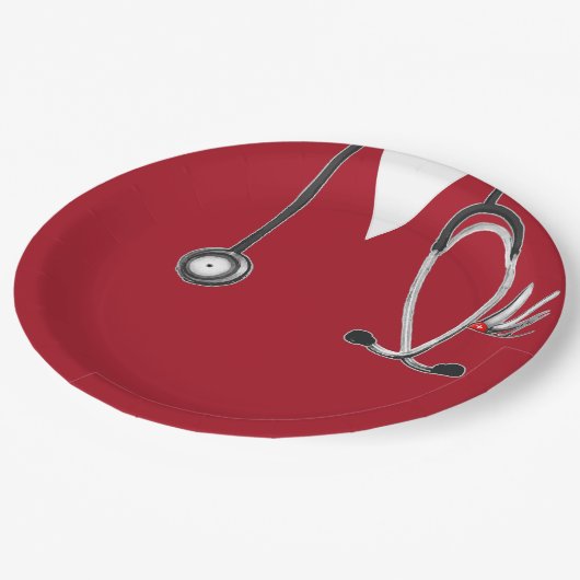 Papiertafel für Krankenversicherer Pappteller (Schrägansicht)