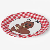 Papiertafel für Picnic-Ameisen-Party Pappteller (Schrägansicht)