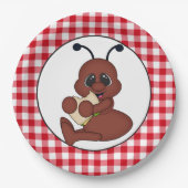 Papiertafel für Picnic-Ameisen-Party Pappteller (Vorderseite)
