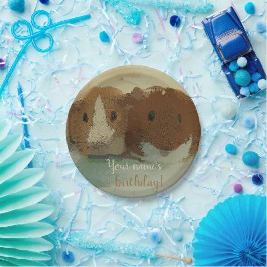 Papiertafel für Schweine mit doppelter Guinea Pappteller (Party)