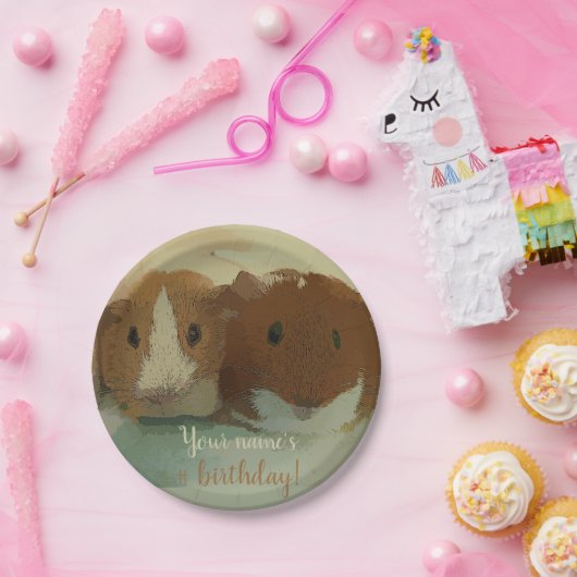 Papiertafel für Schweine mit doppelter Guinea Pappteller (Party)