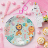 Papiertafel für Tiere Pappteller (Party)