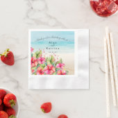 Papiertafel für tropische Hibiskus Serviette (Beispiel)