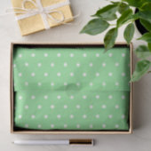 Papiertafel/grüne Polka-Punkte Seidenpapier (Geschenk)