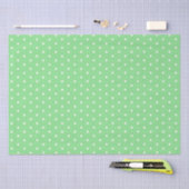 Papiertafel/grüne Polka-Punkte Seidenpapier (Handwerk)