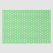 Papiertafel/grüne Polka-Punkte Seidenpapier (Vorderseite)