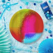 Papiertafel "Krawatte getaut" aus Party Pappteller (Party)