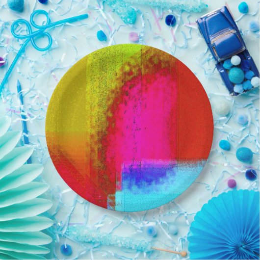 Papiertafel "Krawatte getaut" aus Party Pappteller (Party)