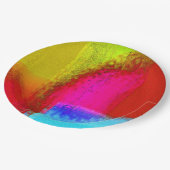 Papiertafel "Krawatte getaut" aus Party Pappteller (Schrägansicht)