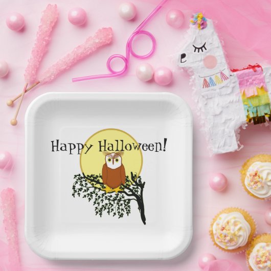 Papiertafel - Kugel auf Zweig Pappteller (Party)