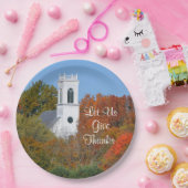 Papiertafel "Lass uns danke" Pappteller (Party)