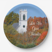 Papiertafel "Lass uns danke" Pappteller (Vorderseite)