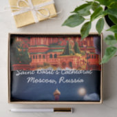 Papiertafel mit Bild der Kathedrale von Saint Basi Seidenpapier (Geschenk)