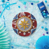 Papiertafel mit kolumbianischer Farbgestaltung Pappteller (Party)