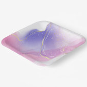 Papiertafel mit weißem Einhorn Pappteller (Gewinkelt)