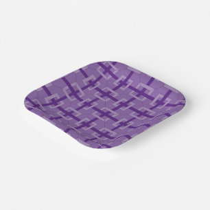 Papiertafel - Quadrate der Interwoven-Gewebe Pappteller