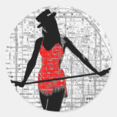 Papiertafel SF Runder Aufkleber (Vorderseite)