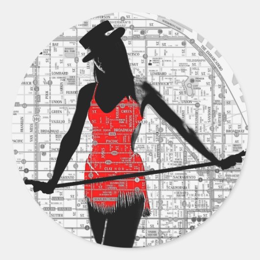 Papiertafel SF Runder Aufkleber (Vorderseite)