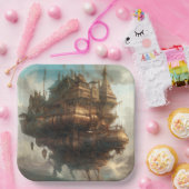 Papiertafel: Steampunkreise Pappteller (Party)