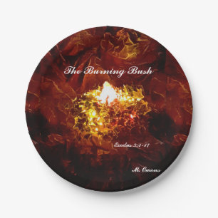 Papiertafel "The Burning Bush" Pappteller