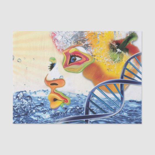 Papiertafel zum Gewissen von Lebensmitteln Seidenpapier (Vorderseite)