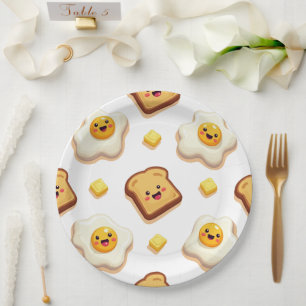 Papiertafel zum Thema Fun Food Pappteller