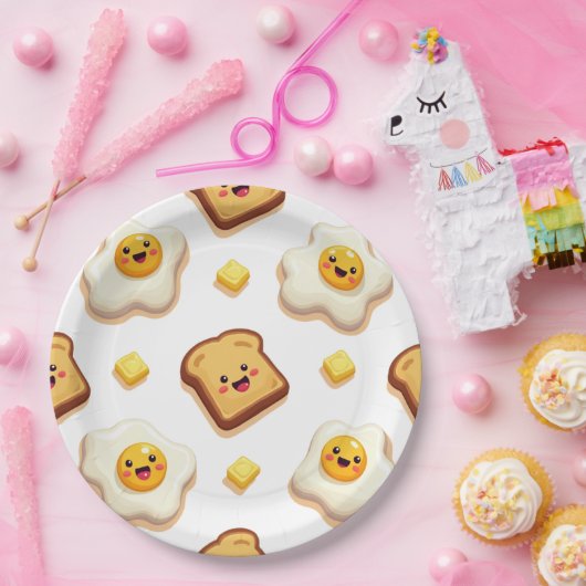 Papiertafel zum Thema Fun Food Pappteller (Party)