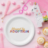 Papiertafel zur Feier der Adoption Pappteller (Party)