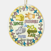 Papiertank Keramik Ornament (Links)