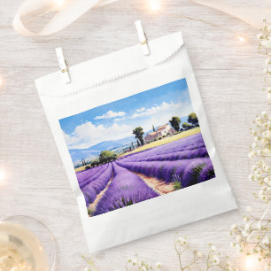 Papiertasche mit Charme Lavendel Provence Frankrei Geschenktütchen