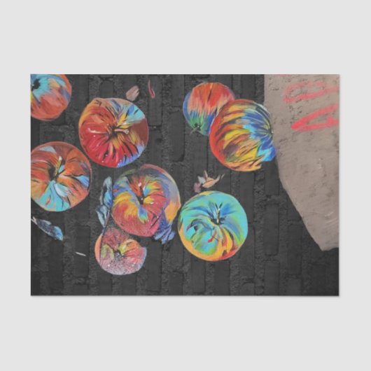 Papiertaschentuch, Apfelfarbensack Seidenpapier (Vorderseite)