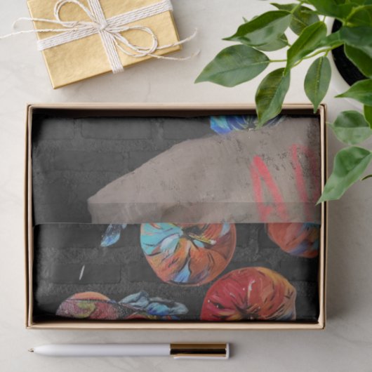 Papiertaschentuch, Apfelfarbensack Seidenpapier (Geschenk)