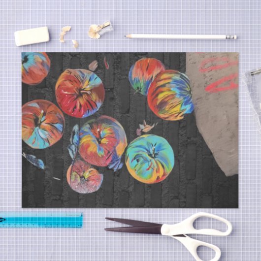 Papiertaschentuch, Apfelfarbensack Seidenpapier (Handwerk)