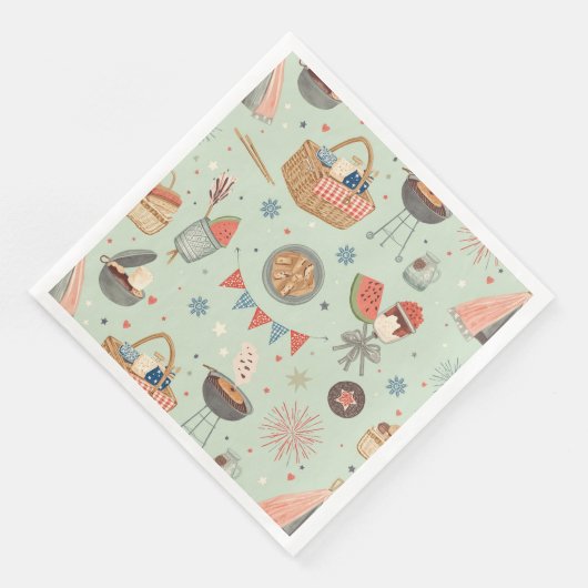 Papiertaschentuch Serviette (Ecke)