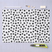 Papiertaschentücher aus schwarz-weiß-Polka Seidenpapier (Handwerk)