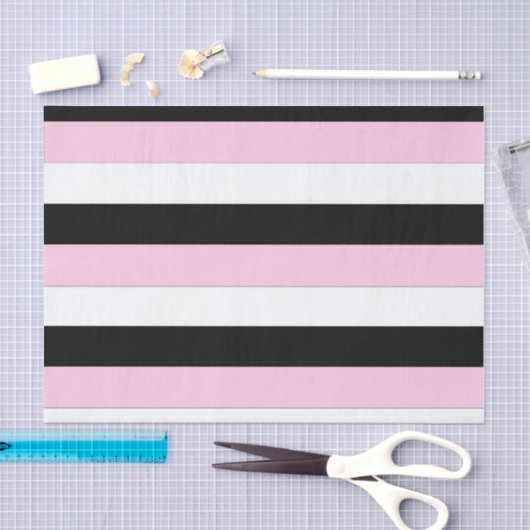 Papiertaschentücher für Schwarz, Rosa und Weiß Seidenpapier (Handwerk)