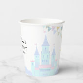 Papiertasse für Babydusche mit Einhorn. Pappbecher (Rückseite)