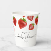 Papiertasse für die Babydusche Pappbecher (Rückseite)