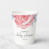 Papiertasse für die Babydusche Pappbecher (Rückseite)