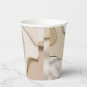 Papiertasse in abstrakter Grafik Pappbecher (Rechts)