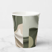 Papiertasse in abstrakter Grafik Pappbecher (Links)