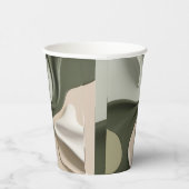 Papiertasse in abstrakter Grafik Pappbecher (Rechts)