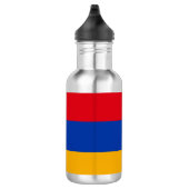 Papiertasse mit armenischer Flagge Edelstahlflasche (Rechts)