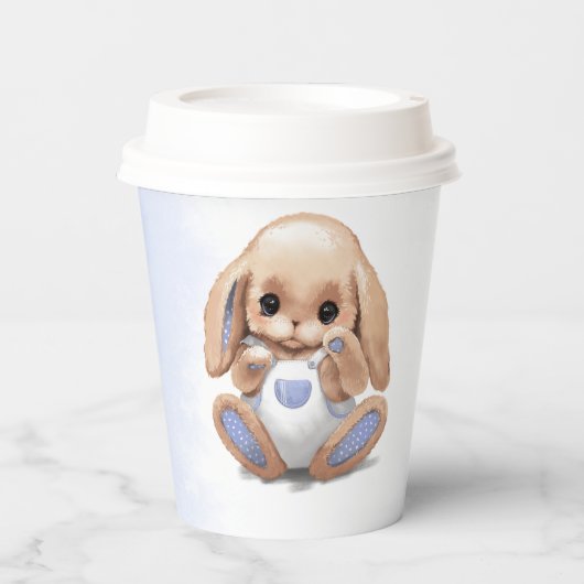 Papiertasse mit Babydusche Pappbecher (Vorderseite)